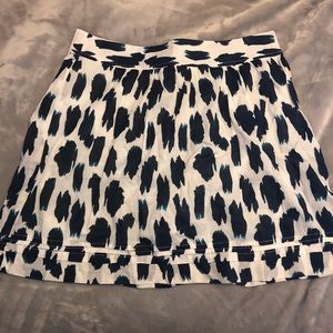 High waisted linen skirt